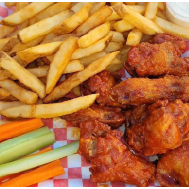 Mexican Wings With Fries